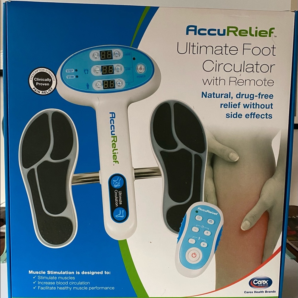 AccuRelief Ultimate Foot Circulator Muscle Stimulation EMS by Carex